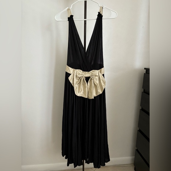 Dolce & Gabbana Silk Bow Waist Midi Dress Iconic Runway Piece $2,560 Retail - Picture 11 of 13